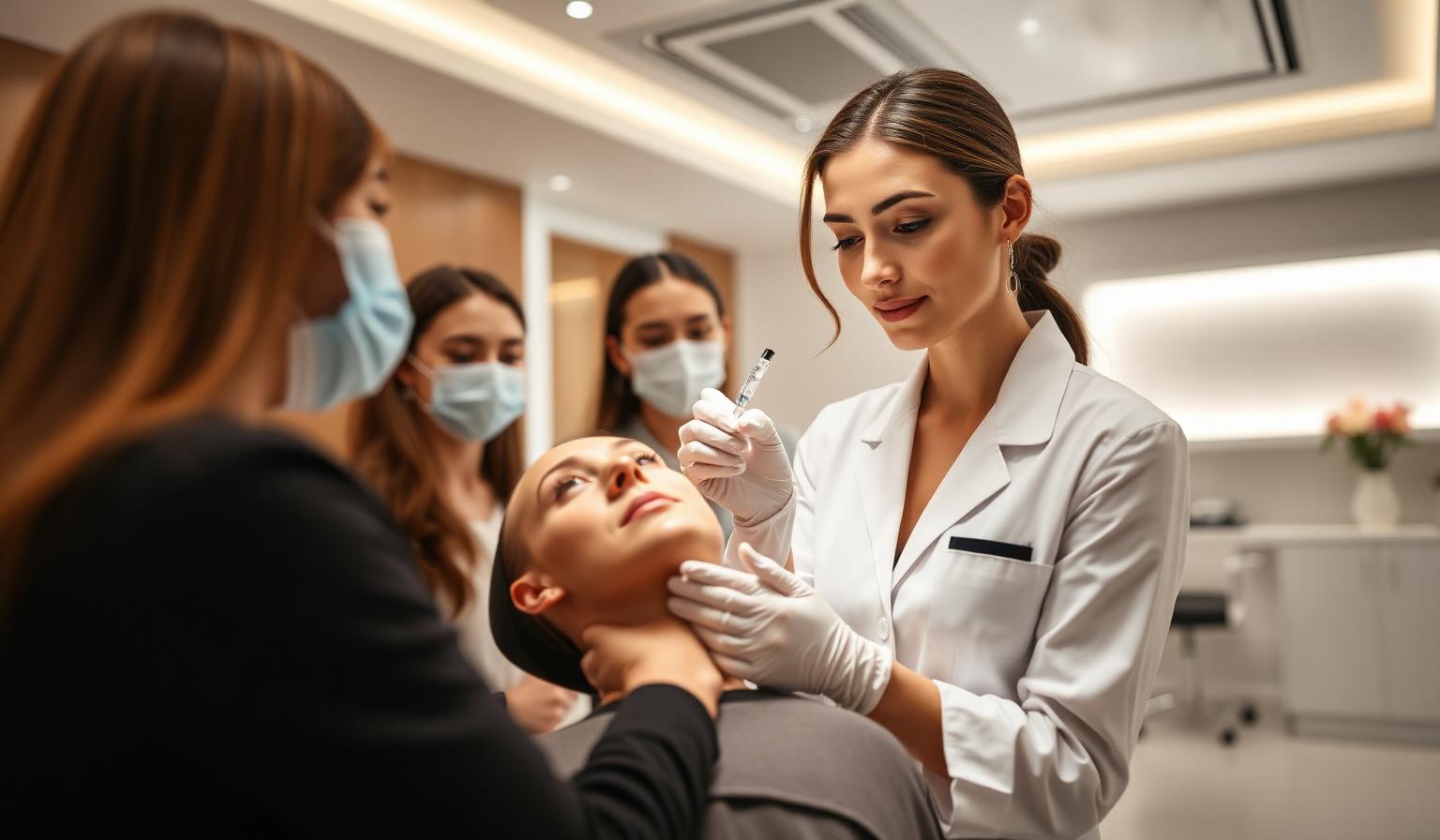 Aesthetic injectable training session led by Dr Duggan